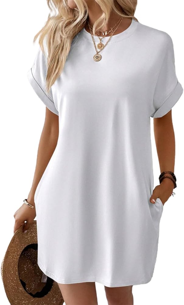 Amazon.com: BFDSGWQ 2024 Spring Summer Casual Round Neck Short